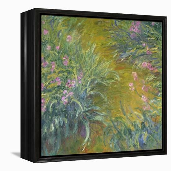 Iris-Claude Monet-Framed Premier Image Canvas