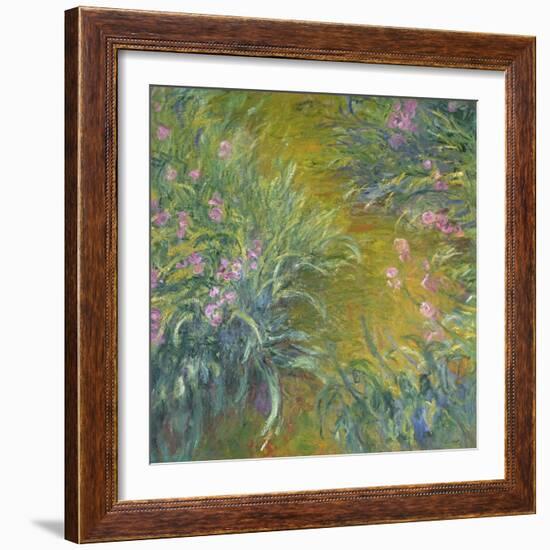 Iris-Claude Monet-Framed Giclee Print