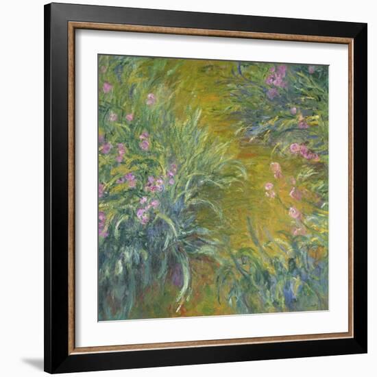 Iris-Claude Monet-Framed Giclee Print