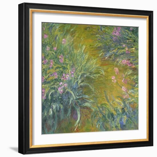 Iris-Claude Monet-Framed Giclee Print