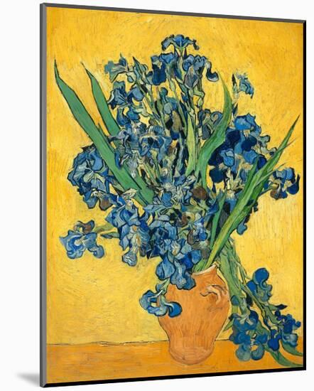 Irises, 1890-Vincent van Gogh-Mounted Art Print