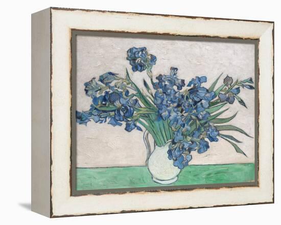 Irises, 1890-Vincent van Gogh-Framed Premier Image Canvas