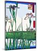 Irises a Pond-Ando Hiroshige-Mounted Giclee Print