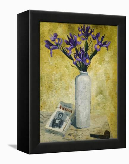 Irises in a Tall Vase, 1928-Christopher Wood-Framed Premier Image Canvas