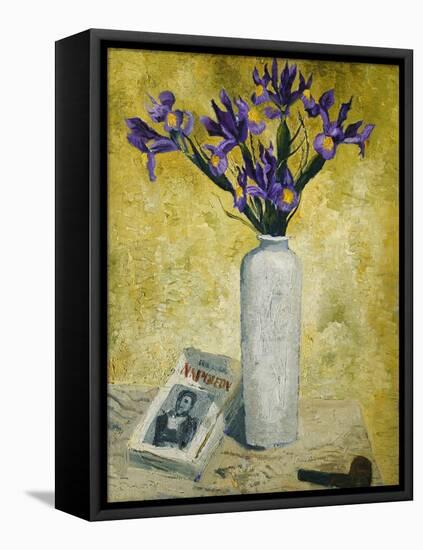 Irises in a Tall Vase, 1928-Christopher Wood-Framed Premier Image Canvas