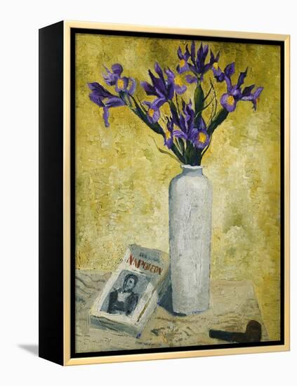 Irises in a Tall Vase, 1928-Christopher Wood-Framed Premier Image Canvas