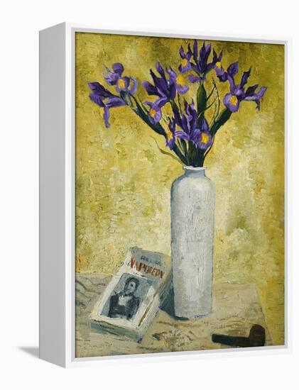 Irises in a Tall Vase, 1928-Christopher Wood-Framed Premier Image Canvas