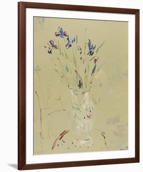 Irises in an Old Vase-Lilia Orlova Holmes-Framed Giclee Print