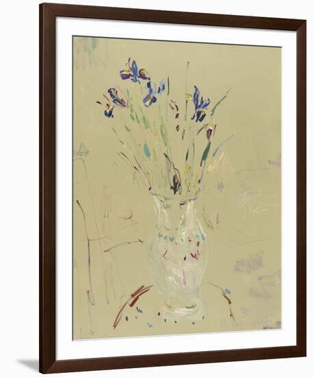 Irises in an Old Vase-Lilia Orlova Holmes-Framed Giclee Print