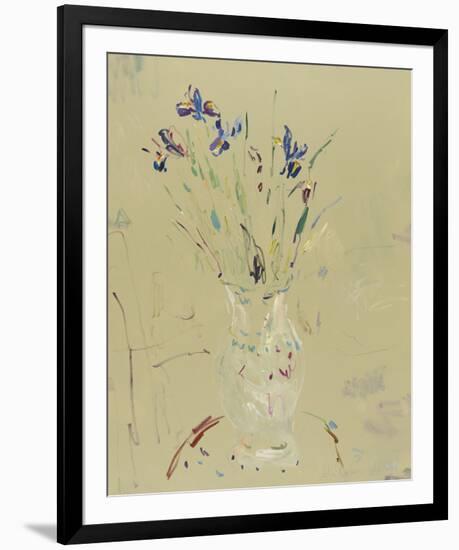 Irises in an Old Vase-Lilia Orlova Holmes-Framed Giclee Print