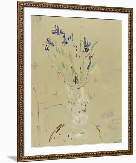 Irises in an Old Vase-Lilia Orlova Holmes-Framed Giclee Print