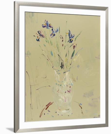 Irises in an Old Vase-Lilia Orlova Holmes-Framed Giclee Print