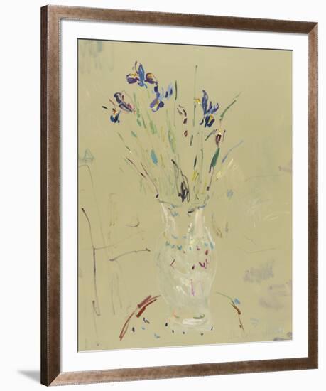 Irises in an Old Vase-Lilia Orlova Holmes-Framed Giclee Print