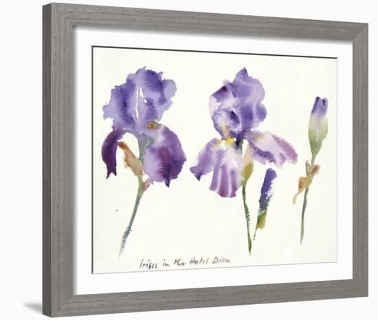 Irises in the Hotel Dieu-Hazel Soan-Framed Giclee Print