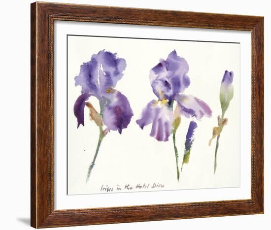 Irises in the Hotel Dieu-Hazel Soan-Framed Giclee Print