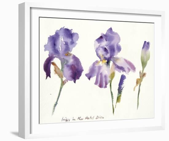 Irises in the Hotel Dieu-Hazel Soan-Framed Giclee Print