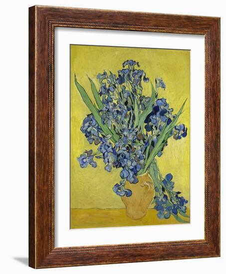 Irises. Saint-Rémy-de-Provence, May 1890-Vincent van Gogh-Framed Giclee Print