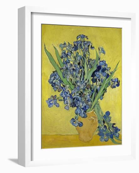 Irises. Saint-Rémy-de-Provence, May 1890-Vincent van Gogh-Framed Giclee Print