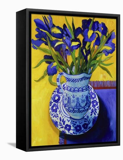 Irises, Series I-Isy Ochoa-Framed Premier Image Canvas