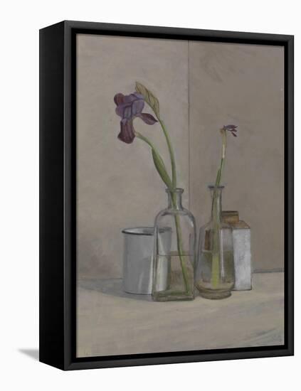 Irises White Cans, 2006-William Packer-Framed Premier Image Canvas