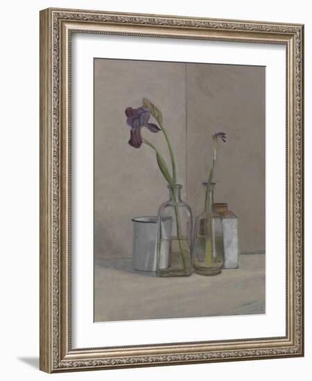 Irises White Cans, 2006-William Packer-Framed Giclee Print