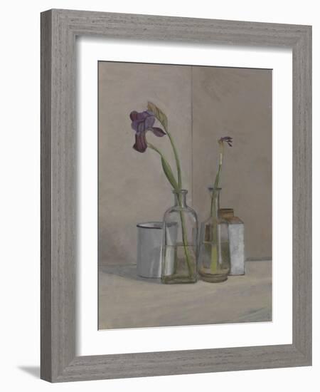 Irises White Cans, 2006-William Packer-Framed Giclee Print