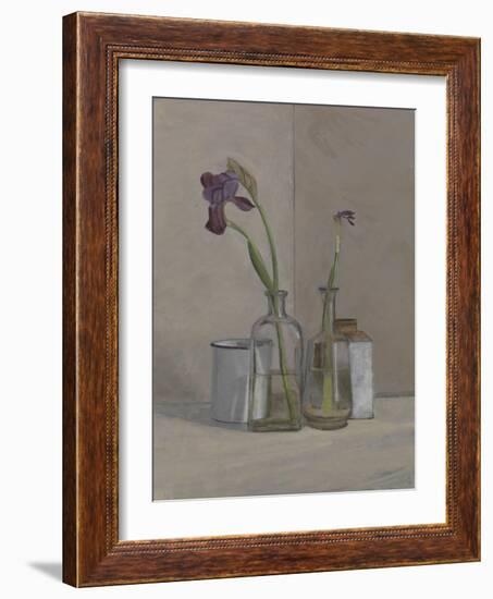 Irises White Cans, 2006-William Packer-Framed Giclee Print