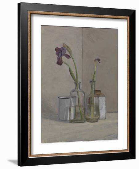 Irises White Cans, 2006-William Packer-Framed Giclee Print