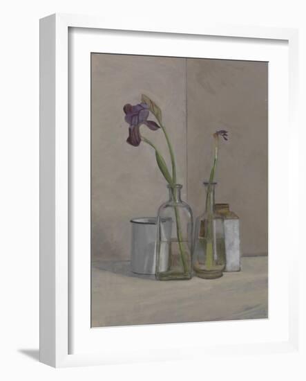 Irises White Cans, 2006-William Packer-Framed Giclee Print