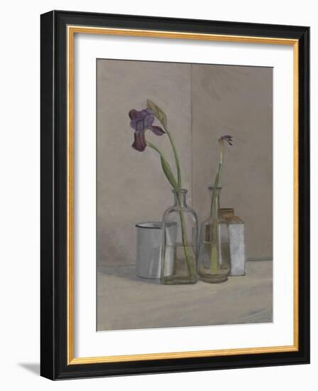 Irises White Cans, 2006-William Packer-Framed Giclee Print