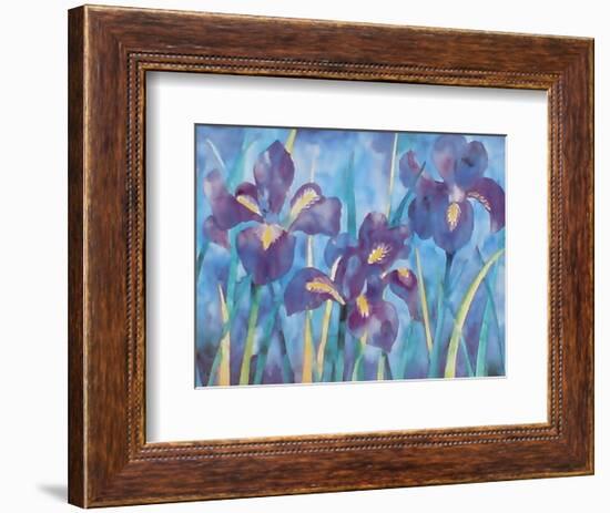 Irises-Lisa V^ Keaney-Framed Art Print