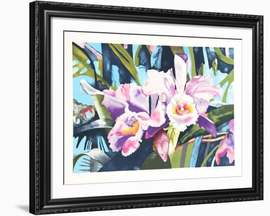 Irises-Linda Bastian-Framed Limited Edition