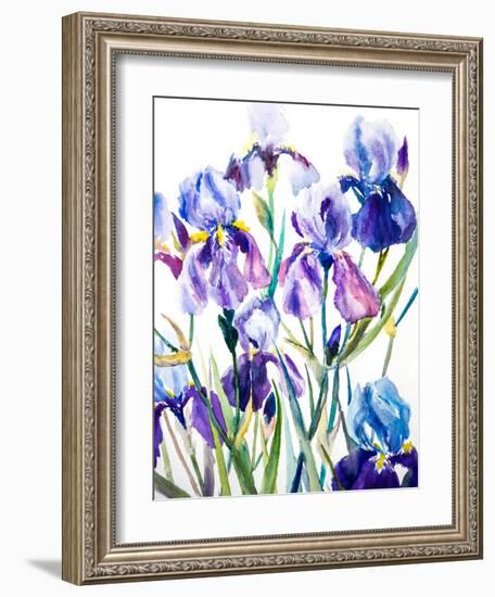 Irises-Suren Nersisyan-Framed Art Print