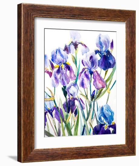 Irises-Suren Nersisyan-Framed Art Print