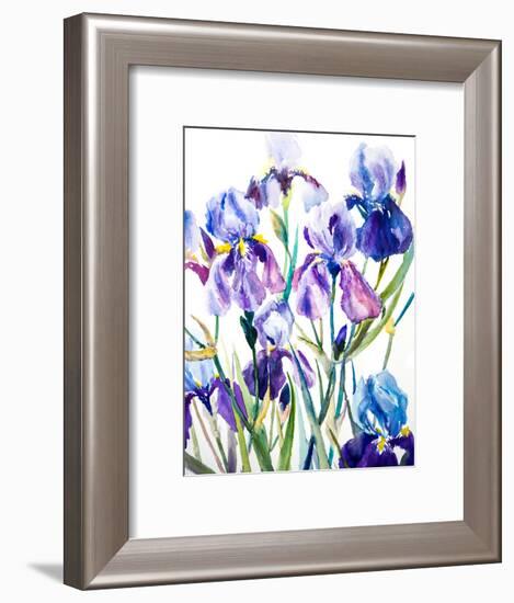 Irises-Suren Nersisyan-Framed Art Print