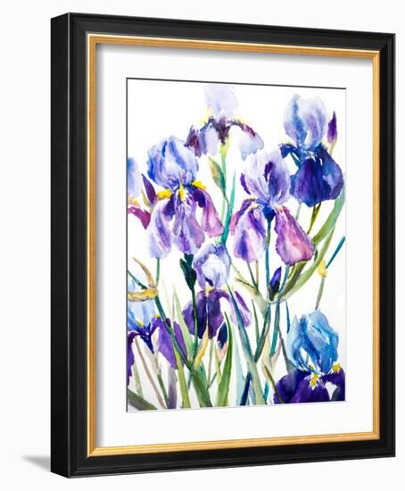 Irises-Suren Nersisyan-Framed Art Print