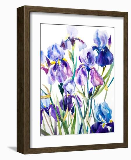 Irises-Suren Nersisyan-Framed Art Print