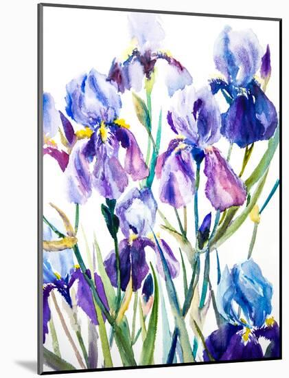 Irises-Suren Nersisyan-Mounted Art Print