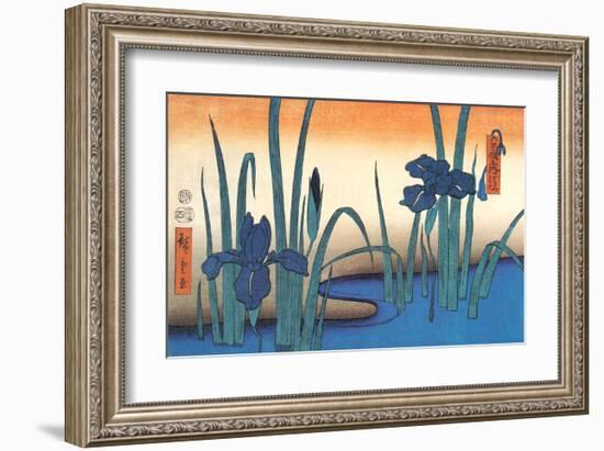 Irises-Utagawa Hiroshige-Framed Art Print