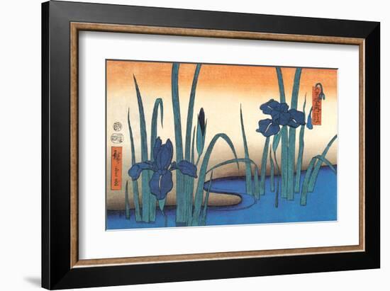 Irises-Utagawa Hiroshige-Framed Art Print