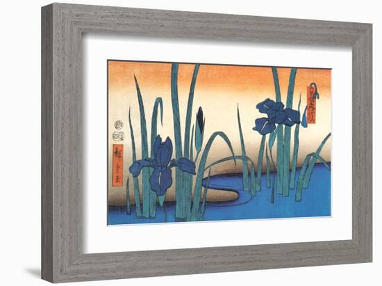 Irises-Utagawa Hiroshige-Framed Art Print