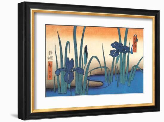 Irises-Utagawa Hiroshige-Framed Art Print