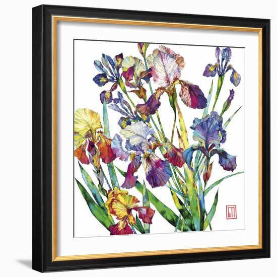 Irises-Sofia Perina-Miller-Framed Giclee Print