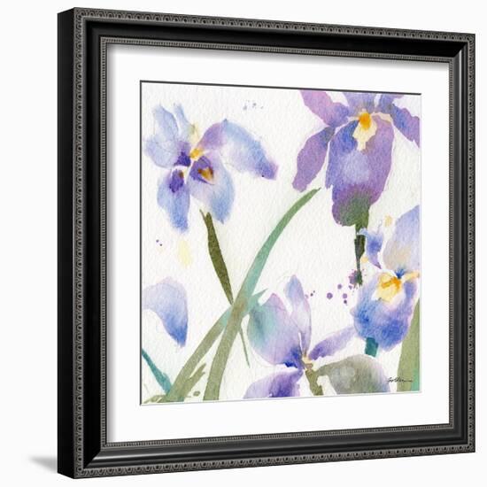 Irises-Sheila Golden-Framed Art Print