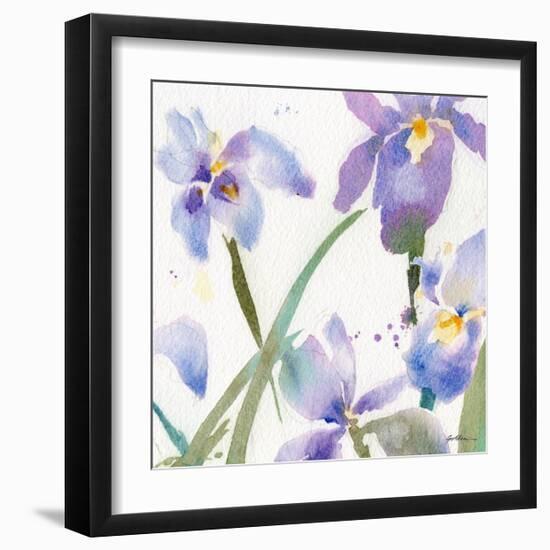 Irises-Sheila Golden-Framed Art Print