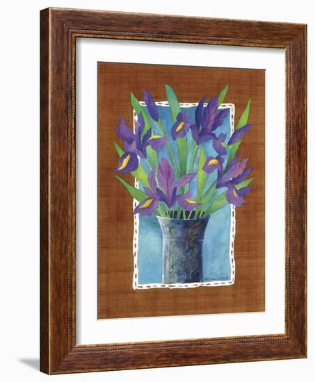 Irises-Fiona Stokes-Gilbert-Framed Giclee Print