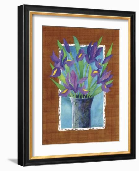 Irises-Fiona Stokes-Gilbert-Framed Giclee Print