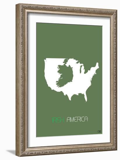 Irish America Poster-NaxArt-Framed Art Print