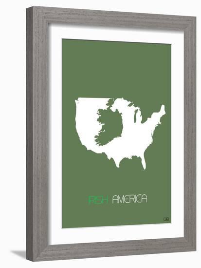 Irish America Poster-NaxArt-Framed Art Print