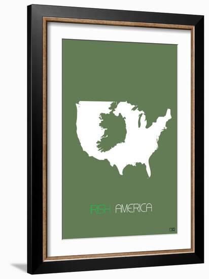 Irish America Poster-NaxArt-Framed Art Print